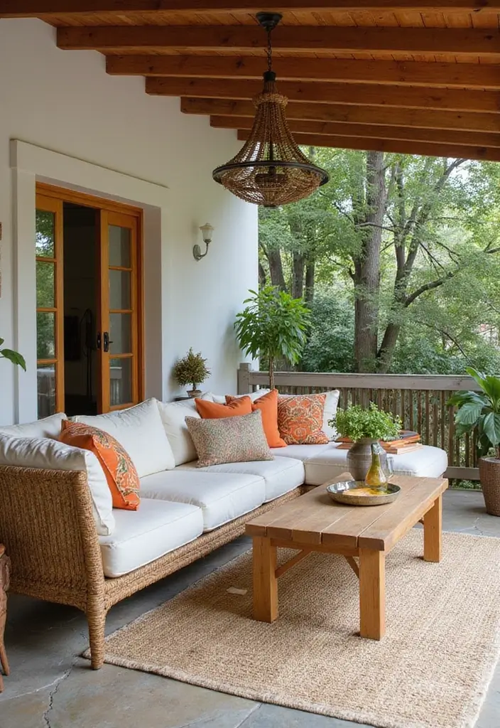 27 Colorful Living Room Ideas Full of Energy - 22. Outdoor-Inspired Decor