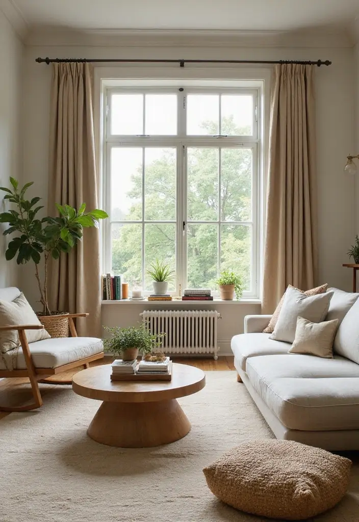 27 Green Living Room Inspirations for a Refreshing Space - 15. Feng Shui Principles