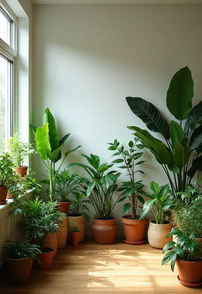 27 Living Room Designs for Small Spaces That Look Bigger 12 27 Living Room Designs for Small Spaces That Look Bigger - 12. Incorporating Greenery