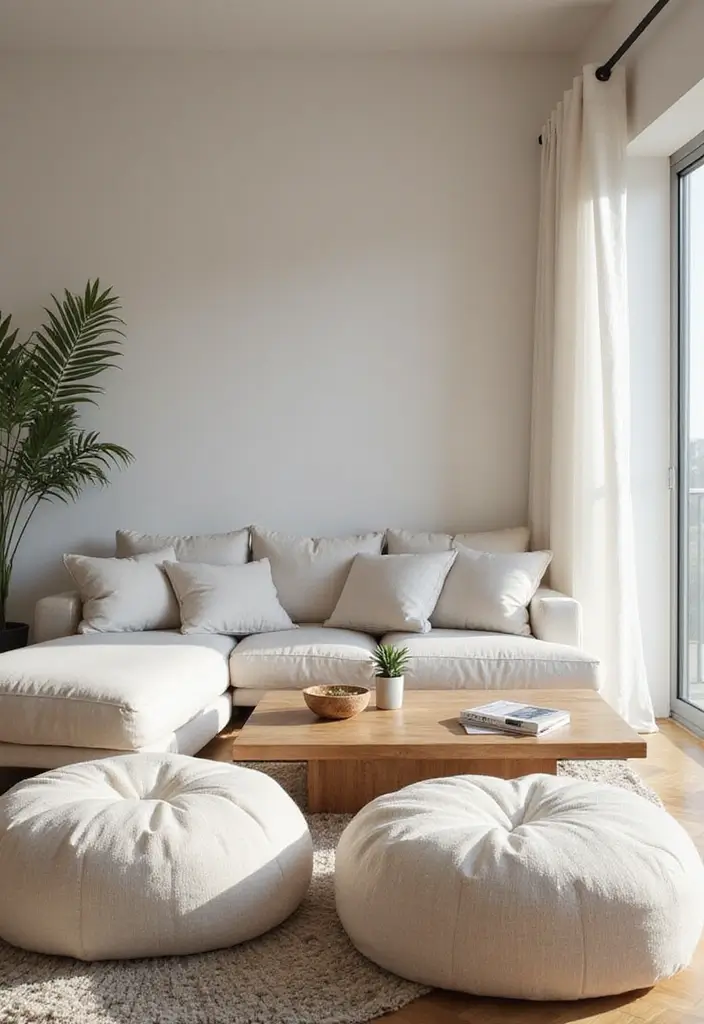 27 Living Room Designs for Small Spaces That Look Bigger 16 27 Living Room Designs for Small Spaces That Look Bigger - 16. Cloud-Like Seating