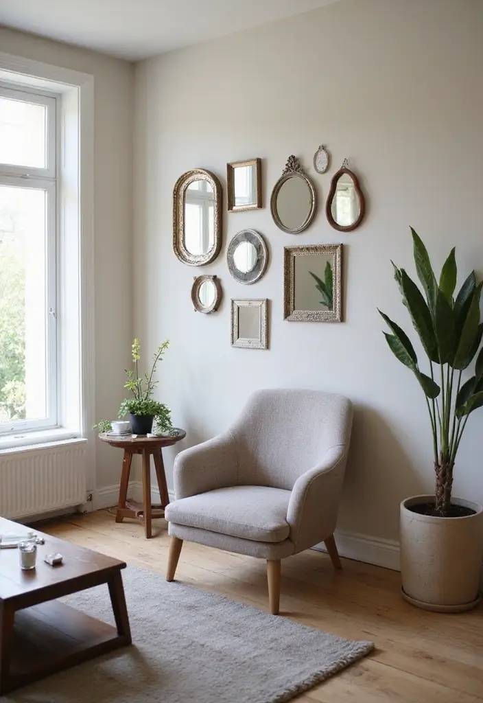 27 Living Room Designs for Small Spaces That Look Bigger 8 27 Living Room Designs for Small Spaces That Look Bigger - 8. Use of Mirrors