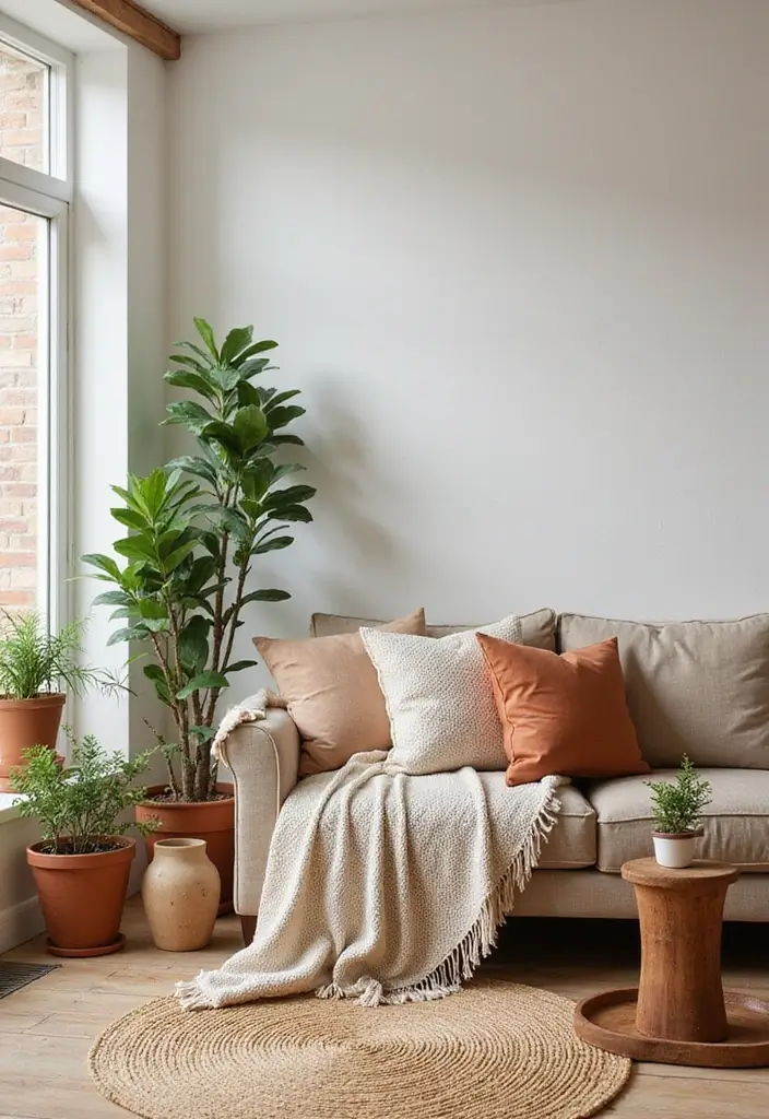 27 Living Room Designs with Fireplace for a Warm Home 19 27 Living Room Designs with Fireplace for a Warm Home - 19. Earthy Accents