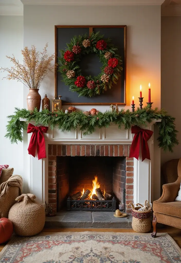 27 Living Room Designs with Fireplace for a Warm Home 25 27 Living Room Designs with Fireplace for a Warm Home - 25. Seasonal Decor