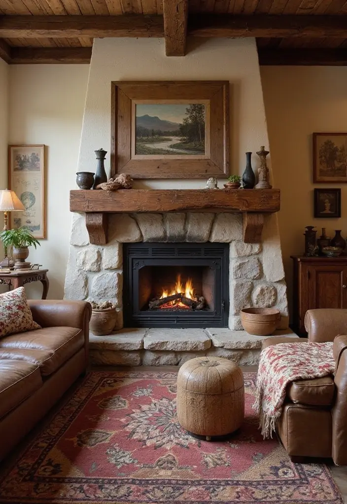 27 Living Room Designs with Fireplace for a Warm Home 4 27 Living Room Designs with Fireplace for a Warm Home - 4. Earthy Tones