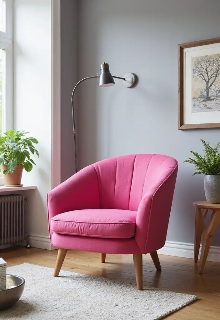 27 Pink Living Room Ideas That Are Surprisingly Chic - 21. Pink Accent Chairs