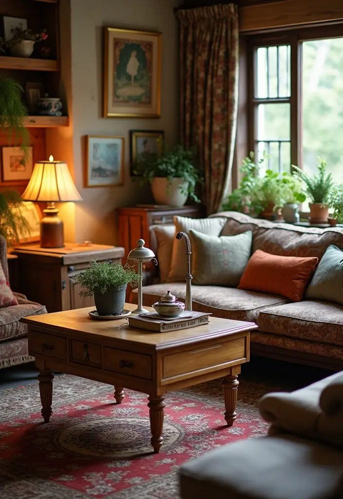 28 Boho Living Room Inspirations Full of Charm - 9. Vintage Finds