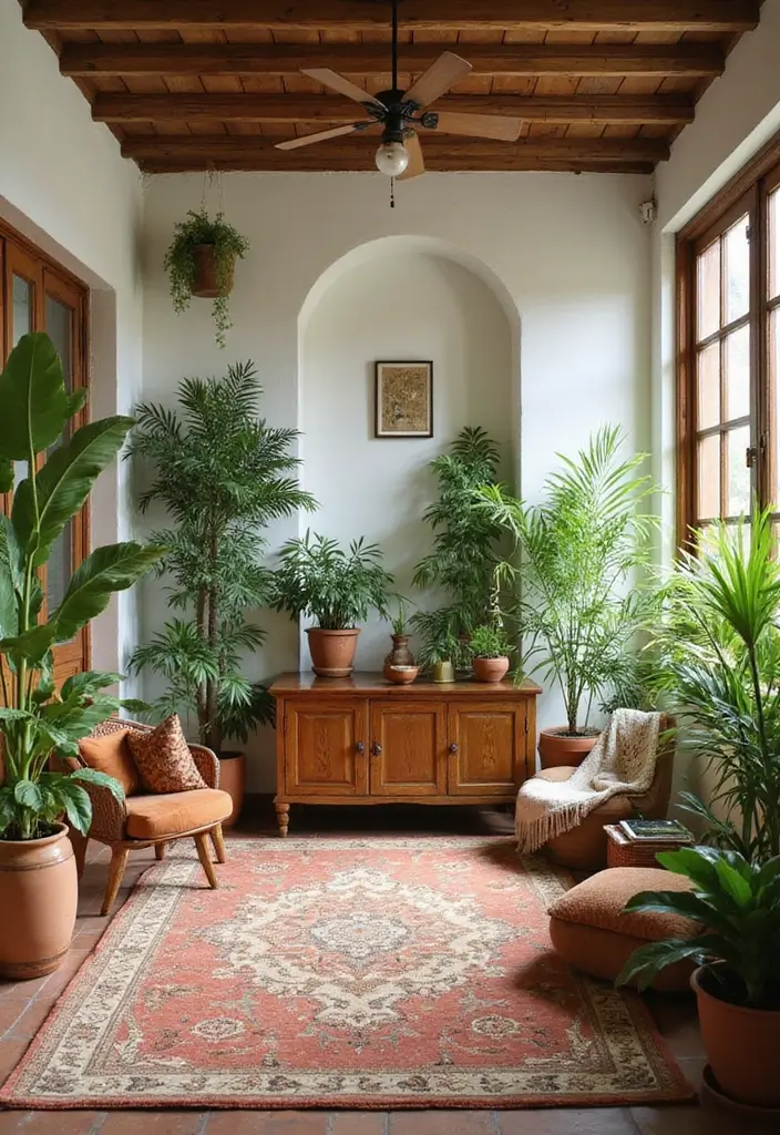 28 Indian Living Room Ideas That Blend Culture and Comfort - 6. Natural Elements