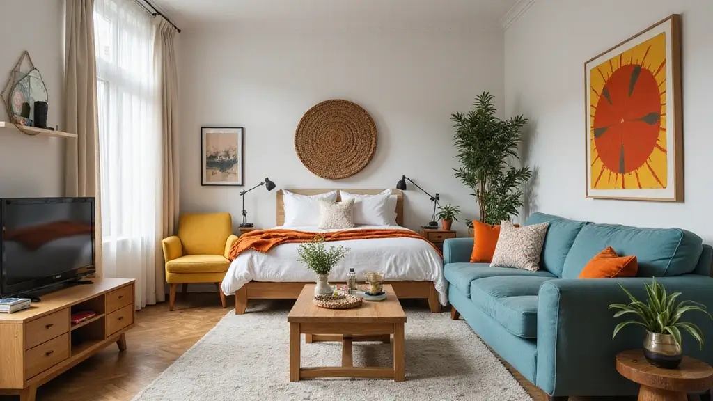 28 Living Room and Bedroom Combo Ideas That Save Space