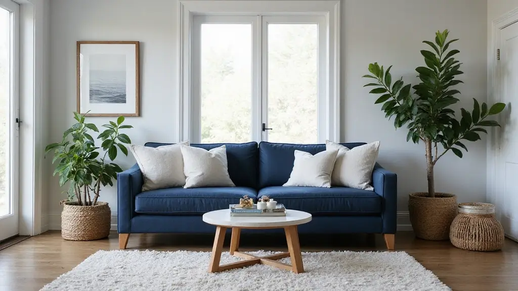 28 Navy Blue Couch Living Room Inspirations That Wow