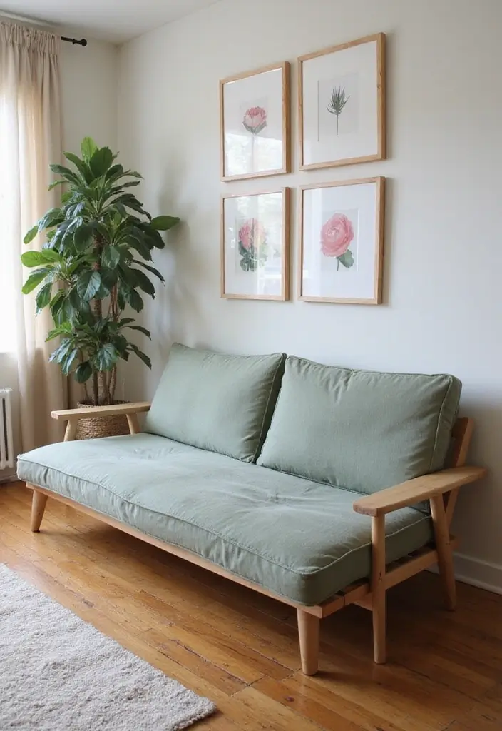 29 Sofas Ideas for Living Room You’ll Want to Copy 10 29 Sofas Ideas for Living Room You’ll Want to Copy - 10. Futon-Style Sofas