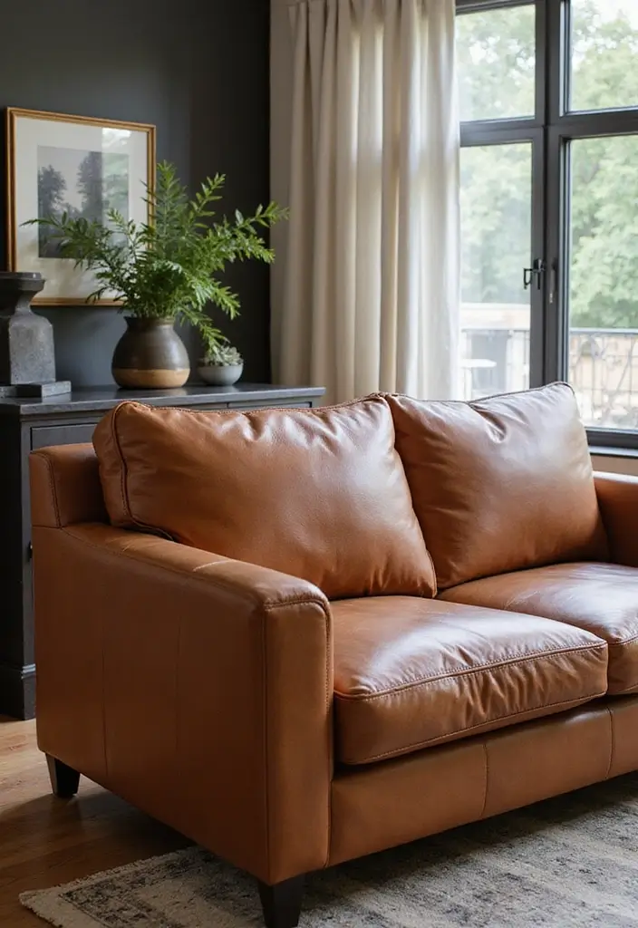 29 Sofas Ideas for Living Room You’ll Want to Copy 11 29 Sofas Ideas for Living Room You’ll Want to Copy - 11. Leather Sofas from Sustainable Sources