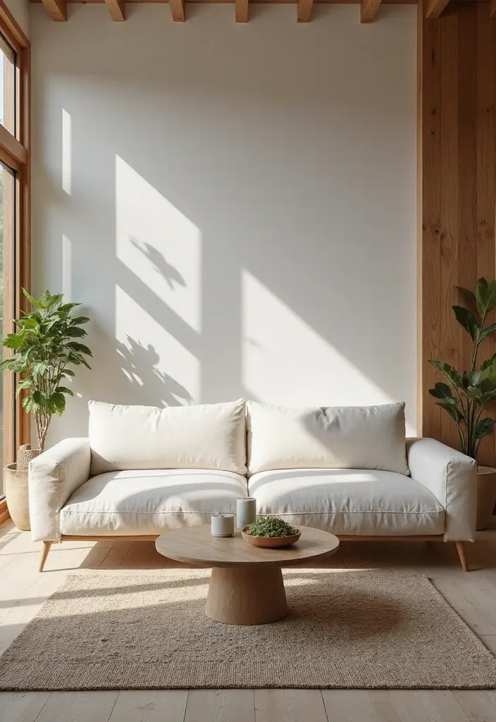 29 Sofas Ideas for Living Room You’ll Want to Copy 2 29 Sofas Ideas for Living Room You’ll Want to Copy - 2. Organic Cotton Sofa