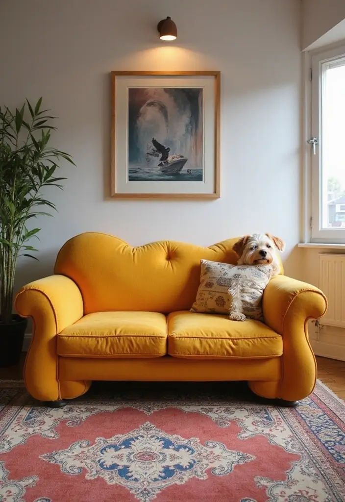 29 Sofas Ideas for Living Room You’ll Want to Copy 23 29 Sofas Ideas for Living Room You’ll Want to Copy - 23. Playful Shapes and Designs