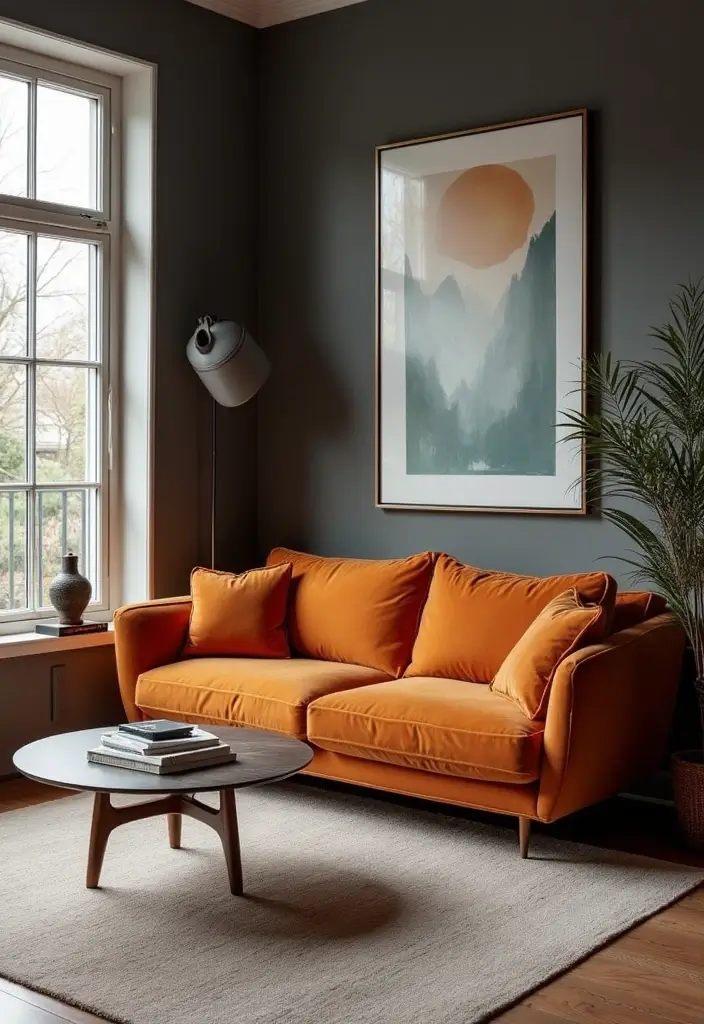 29 Sofas Ideas for Living Room You’ll Want to Copy 29 29 Sofas Ideas for Living Room You’ll Want to Copy - 29. Statement Furniture Pieces