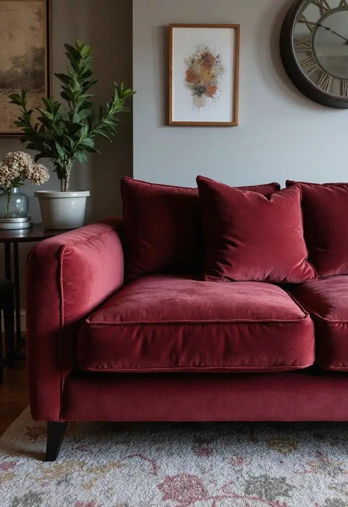 29 Sofas Ideas for Living Room You’ll Want to Copy 7 29 Sofas Ideas for Living Room You’ll Want to Copy - 7. Velvet Upholstered Sofas