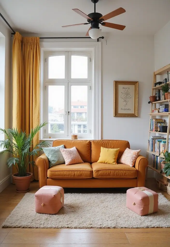 30 Brown Couch Living Room Ideas That Look Stylish - 16. Whimsical Fantasy