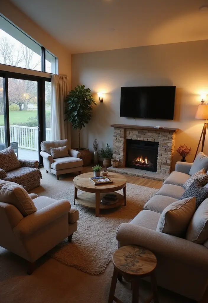 30 Cozy Living Room Ideas You’ll Fall in Love With - 28. Family Game and Movie Nights