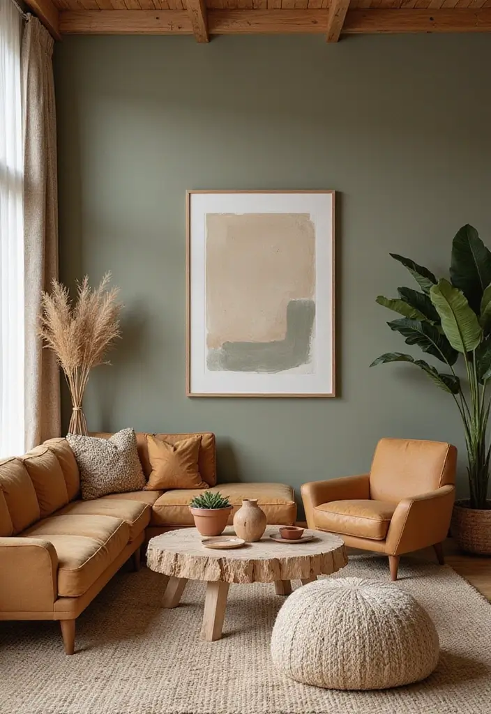 30 Cozy Living Room Ideas You’ll Fall in Love With - 4. Earthy Color Palettes