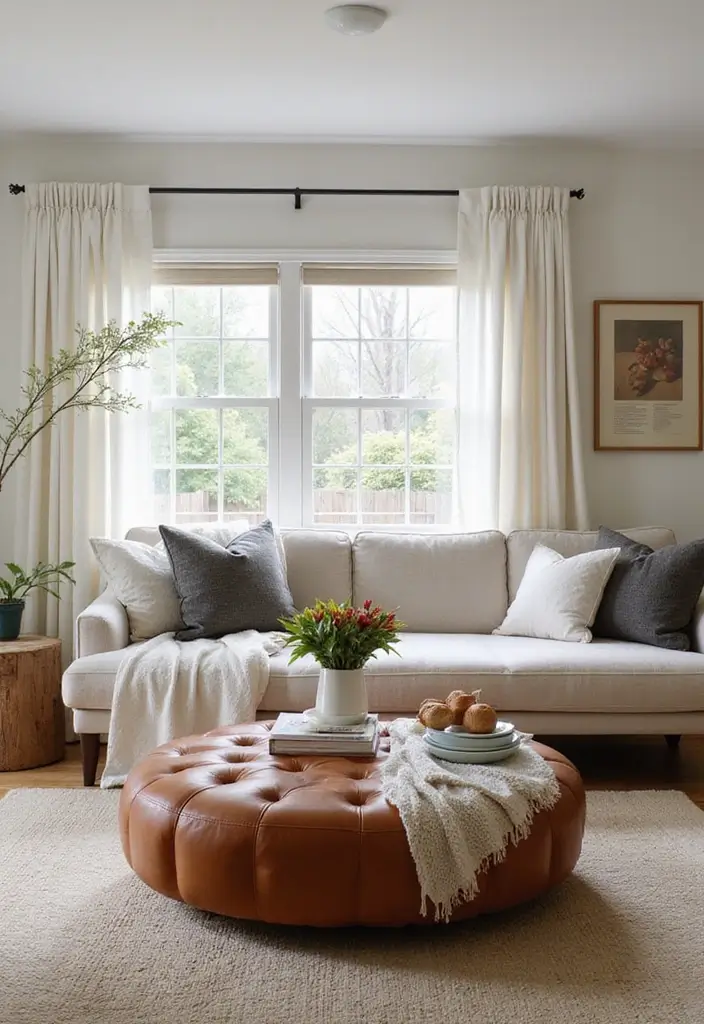 30 Cozy Living Room Ideas You’ll Fall in Love With - 9. Multi-Functional Furniture