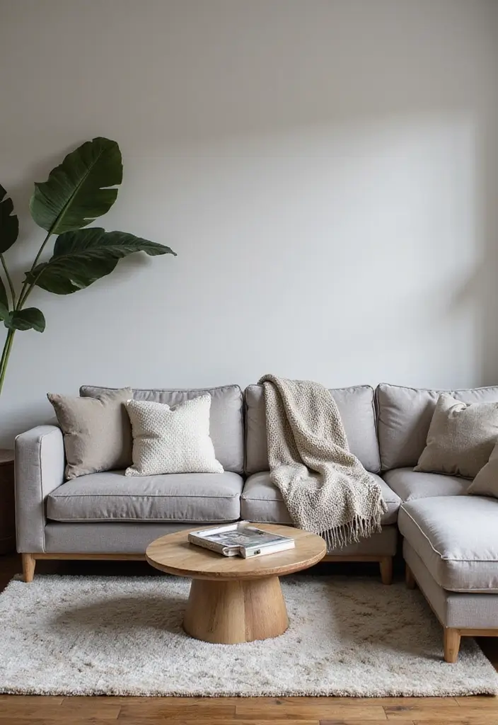 30 Grey and Beige Living Room Ideas That Feel Balanced - 27. Trendy Textile Choices