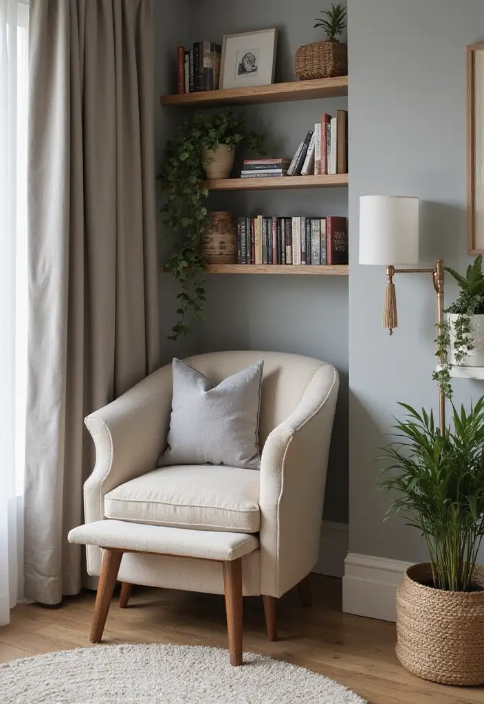 30 Grey and Beige Living Room Ideas That Feel Balanced - 6. Cozy Corner Nooks