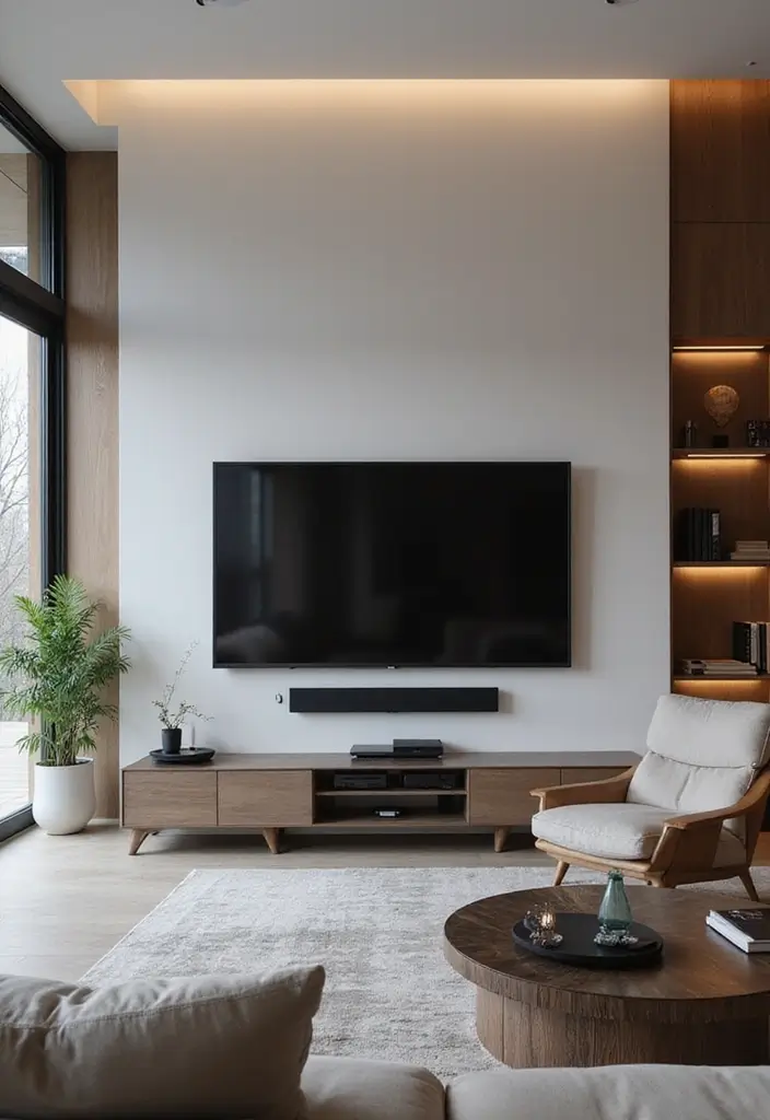 30+ Living Room TV Wall Ideas You Haven’t Seen Before 20 30+ Living Room TV Wall Ideas You Haven’t Seen Before - 20. Smart Home Integration