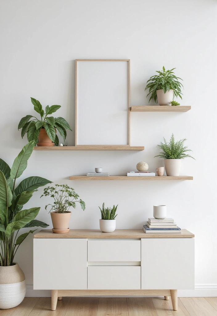 30+ Shelves in Living Room Ideas That Add Style - 1. Minimalist Floating Shelves